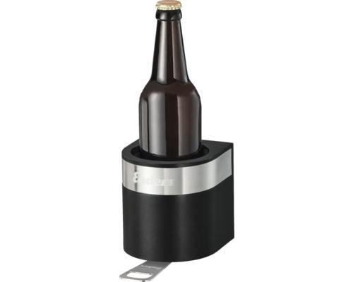 Flaschenkühler mit Flasche und integriertem Flaschenöffner