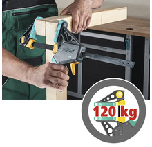 Serre-joint à une main Wolfcraft PRO 100-450 mm