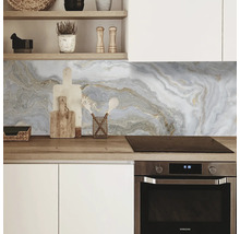Crédence de cuisine mySpotti Profix Stig effet marbre 160 x 60 cm PX-16060-1778-HB