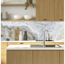 Crédence de cuisine mySpotti Profix Stig effet marbre 160 x 60 cm PX-16060-1778-HB