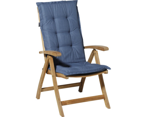 Gartenstuhl aus Holz mit Auflage