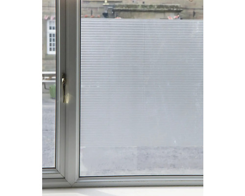 Fenêtre avec film de protection visuelle