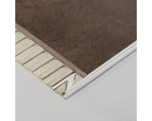 Profilé de carrelage en métal avec carreau