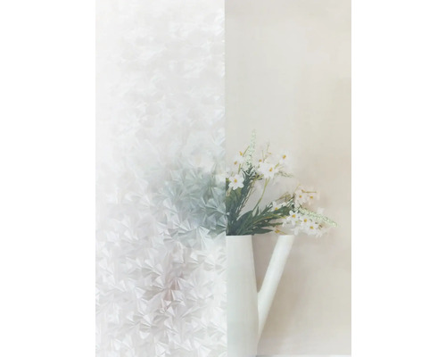Film décoratif à motif géométrique à côté d''un vase de fleurs