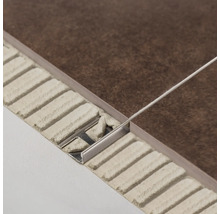 Winkel-Abschlussprofil Dural Durosol Edelstahl Länge 100 cm Höhe 12,5 mm
