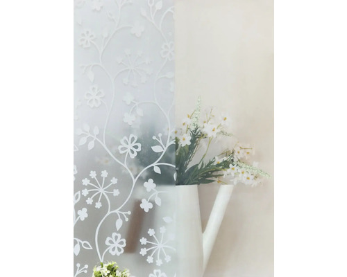 Film décoratif à motif floral et vase avec fleurs