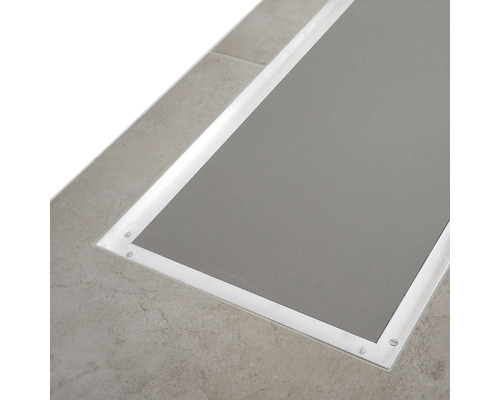 Spot encastrable au sol avec couvercle rectangulaire dans le sol