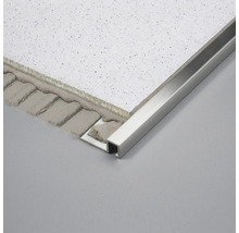 Profilé de finition rectangulaire Dural Squareline 10 mm longueur 250 cm aluminium naturel-thumb-1
