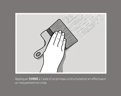 Illustration : application d''un produit à l''aide d''une brosse à structurer