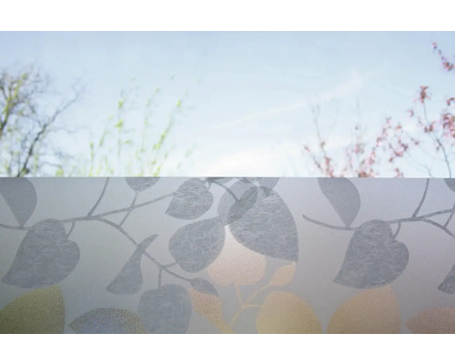 Film pour fenêtre avec motif de feuilles pour l''intimité et la décoration