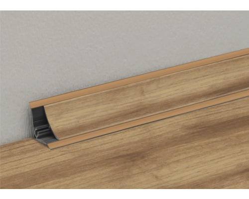 Plinthe en bois et plastique pour fixation murale