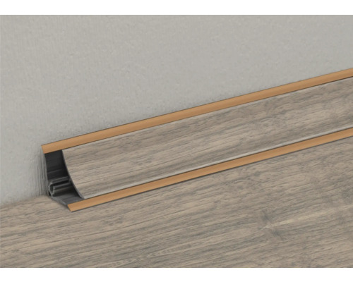 Plinthe avec structure en bois pour fixation murale