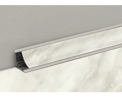 Plinthe aspect marbre sur mur et plafond