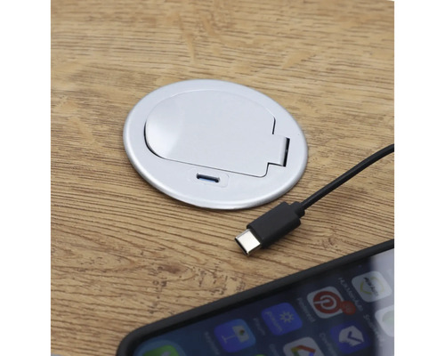 Prise de table avec connexion USB et câble de chargement