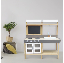 Spielküche aus Holz mit Tafel und Spüle