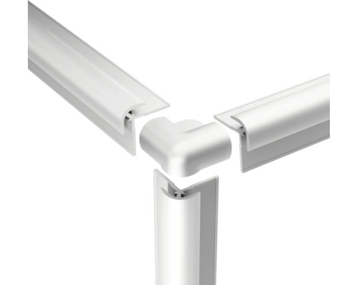 Raccord d''angle en plastique pour profilés