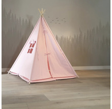 Tipi rose pour enfants à l''intérieur.