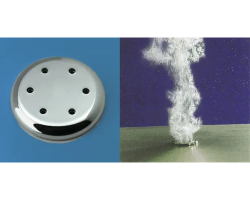 Buse de bain à remous avec six trous, en fonctionnement