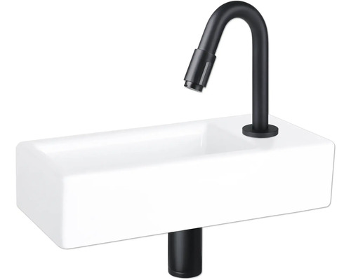 Vasque avec robinet noir