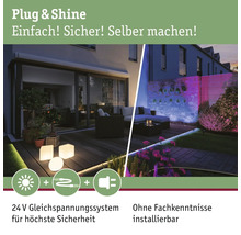 Paulmann Plug & Shine LED Einbauleuchten Einzelspot IP65 2,5W 95 lm 3000 K warmweiß Ø 55/40 mm Floor Mini silber 230/24V 1 Stück-thumb-8
