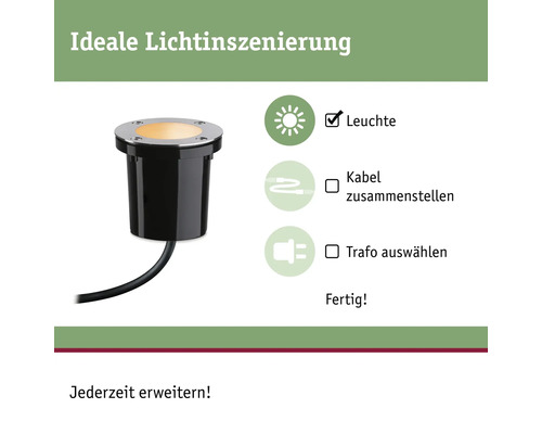 Spot encastrable au sol pour mise en scène lumineuse