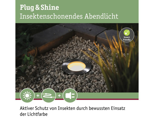 Spot encastrable au sol pour l''extérieur avec protection contre les insectes