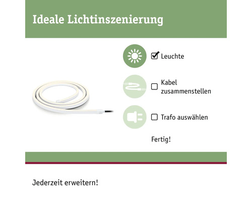 Leuchtdiode mit Kabel, zur individuellen Lichtinszenierung