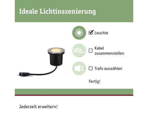 Spot encastrable pour mise en scène lumineuse en extérieur