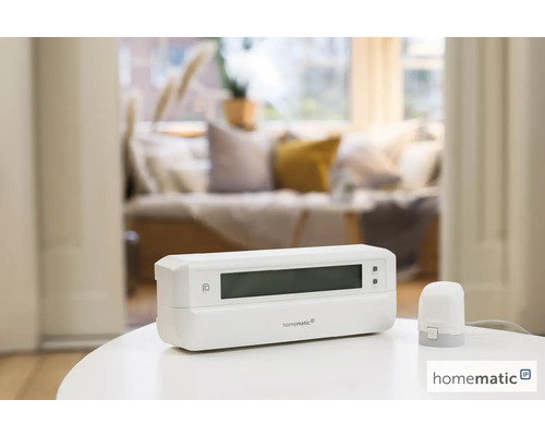 Homematic IP Heizkörperthermostat und Wandthermostat im Wohnraum