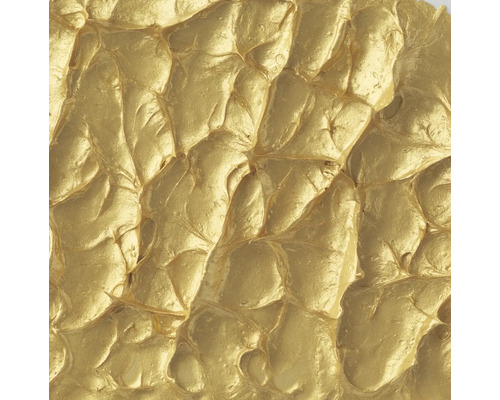 Nahaufnahme einer Struktur mit goldener Oberfläche