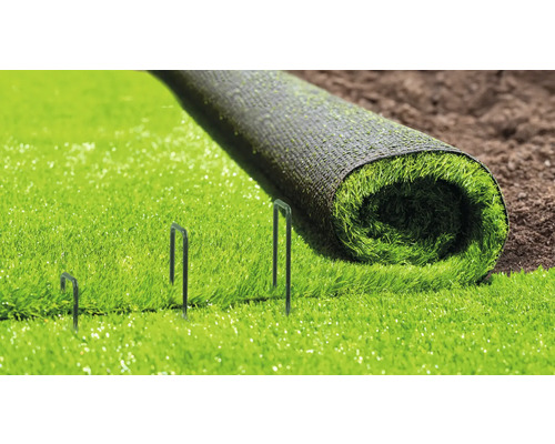 Rouleau de gazon synthétique avec clous de fixation pour le jardin