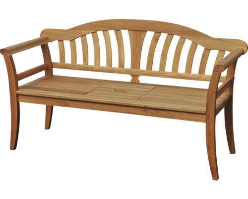 Banc de jardin en bois avec accoudoirs et espace de rangement sous l''assise