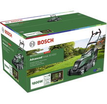 Verpackung des Bosch Advanced Rotak 40-650 Kabelrasenmähers