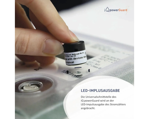 iQ powerGuard Universalschnittstelle zur LED Impulsausgabe eines Stromzählers