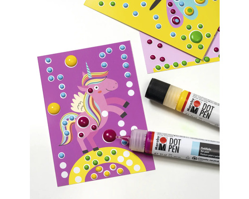 Marabu Dot Pen und Malvorlagen zum Punktieren