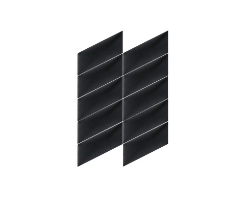 Arrangement de carreaux noirs et allongés