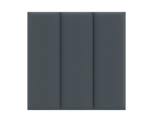 Drei graue Akustikpaneele zur Schallabsorption