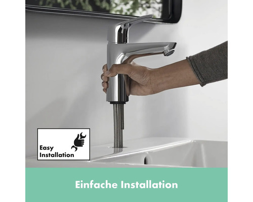 Installation einer Armatur auf einem Waschbecken
