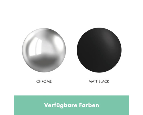 Verfügbare Farben: Chrom, Mattschwarz