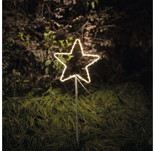 Lampe de jardin décorative en forme d''étoile avec piquet de terre pour la période de Noël