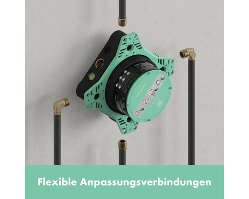 Installationskörper mit flexiblen Anschlüssen