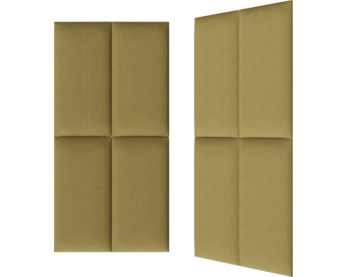 Deux panneaux d''insonorisation de forme rectangulaire avec texture de surface en tissu