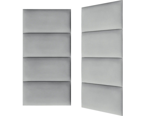 Deux panneaux d''insonorisation avec quatre segments rectangulaires chacun