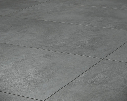Graue Bodenfliesen aus Keramik im Format