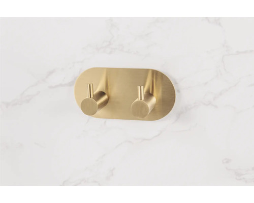 Porte-serviettes double pour montage mural