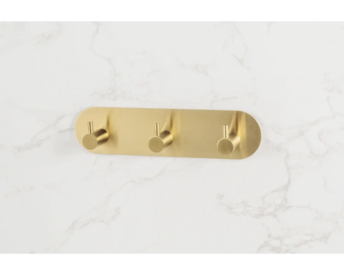 Porte-manteau mural avec trois crochets