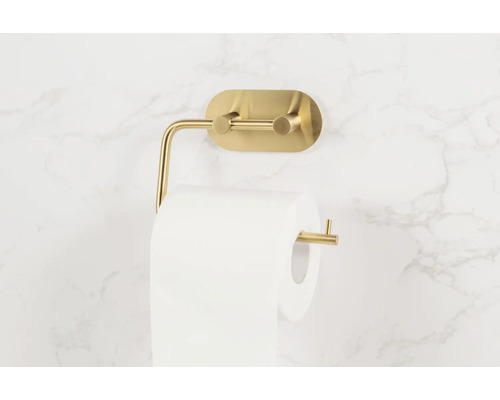 Distributeur de papier toilette en métal avec rouleau de papier sur un mur