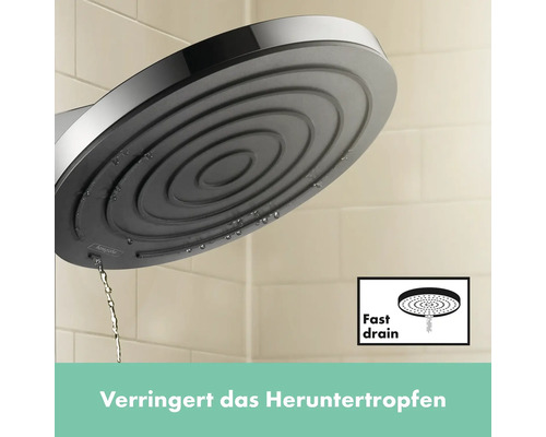 Brausekopf mit Schnellentwässerungsfunktion