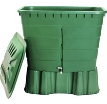 Composteur en plastique avec couvercle amovible