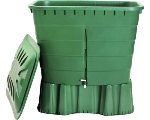 Composteur en plastique avec couvercle amovible